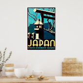 Japan Reisposter Spoorwegen Print Japanse Kunst (Keuken)