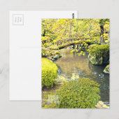 Japan reist traditionele Japanse tuin Briefkaart (Voorkant / Achterkant)
