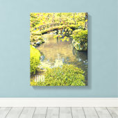 Japan reist traditionele Japanse tuin Canvas Afdruk (Insitu (Houten vloer))