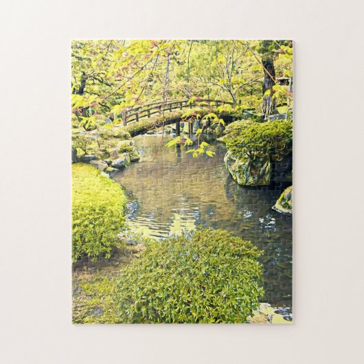 Japan reist traditionele Japanse tuin Legpuzzel (Verticaal)