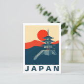 Japan Reizen Kunst Pagode Tempel Briefkaart (Staand voorkant)