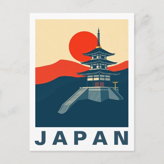 Japan Reizen Kunst Pagode Tempel Briefkaart (Voorkant)