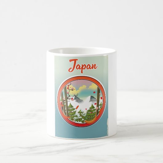 Japan reizen logo koffiemok (Center)
