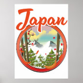 Japan reizen logo poster (Voorkant)