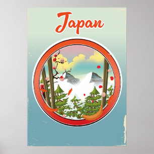 Japan reizen logo poster