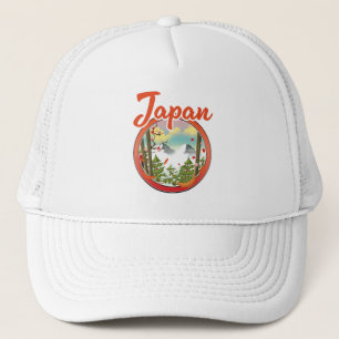 Japan reizen logo trucker pet