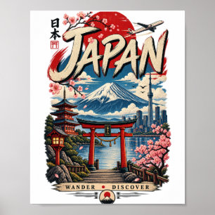 Japan Reizen Mount Fuji Vintage Japans Poster