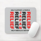 JAPAN RELIEF HELP EEN MENSEN TE STEUNEN... MUISMAT (Met muis)