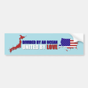 JAPAN RELIEF - VERENIGD DOOR VERLIES BUMPERSTICKER