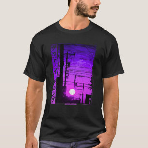 Japan Retro Vibes Vaporwave in Retro Lofi Tokyo T-shirt