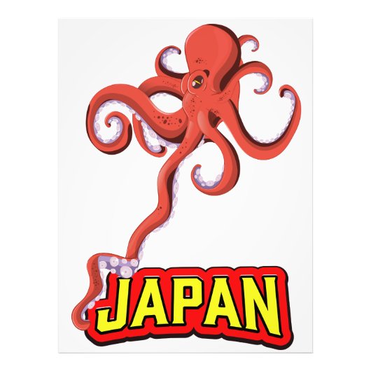 Japan Reuzeninktvis cartoon Foto Afdruk (Voorkant)