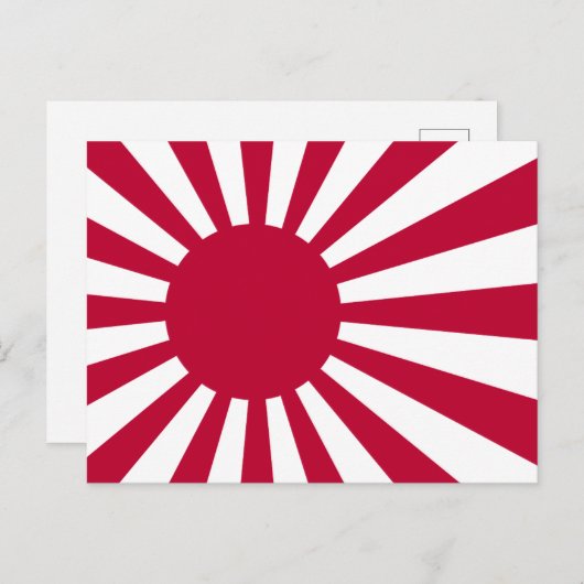 Japan Rising Sun Flag Briefkaart (Voorkant / Achterkant)