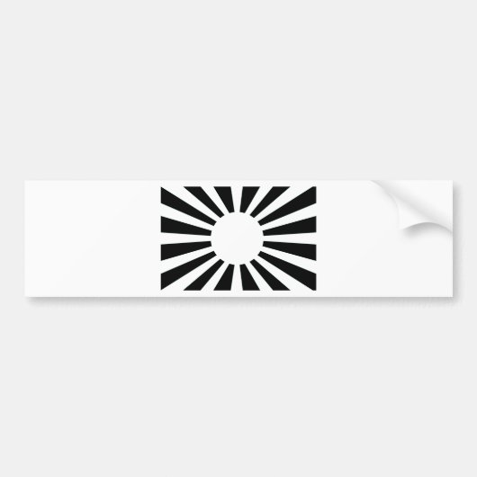 Japan Rising Sun Flag Bumpersticker (Voorkant)