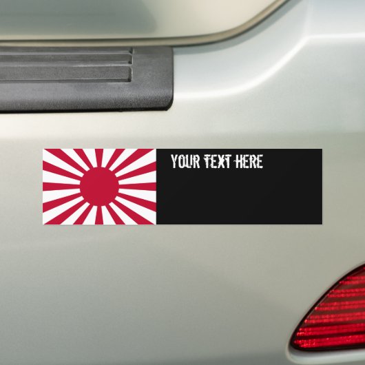 Japan Rising Sun Flag Bumpersticker (Op auto)