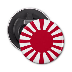 Japan Rising Sun Flag Button Flesopener