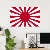 Japan Rising Sun Flag Poster (Thuiskantoor)