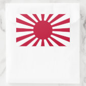Japan Rising Sun Flag Rechthoekige Sticker (Tas)
