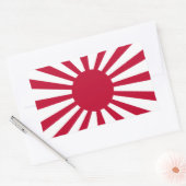 Japan Rising Sun Flag Rechthoekige Sticker (Envelop)