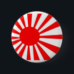 Japan Rising Sun Flag Ronde Button 5,7 Cm<br><div class="desc">Markering voor verschillende objecten.</div>