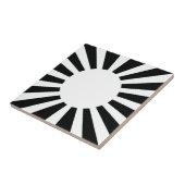 Japan Rising Sun Flag Tegeltje (Zijkant)