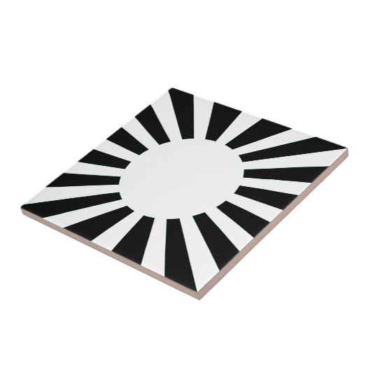 Japan Rising Sun Flag Tegeltje (Zijkant)