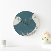 japan rivierlandschap traditionele vogels na grote klok (Huis)