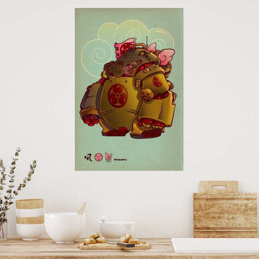 japan robot poster (Keuken)