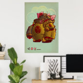 japan robot poster (Thuiskantoor)