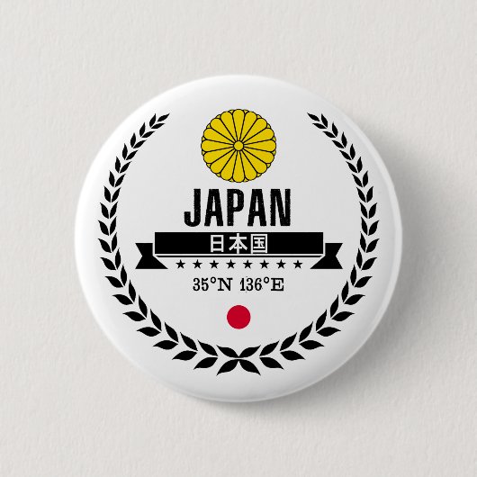 Japan Ronde Button 5,7 Cm (Voorkant)