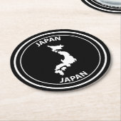 Japan Ronde Kartonnen Onderzetter (Gebogen)
