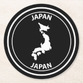 Japan Ronde Kartonnen Onderzetter (Voorkant)