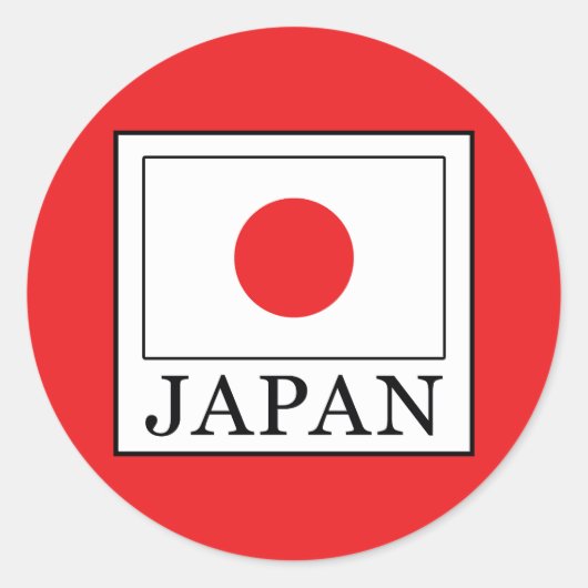 Japan Ronde Sticker (Voorkant)