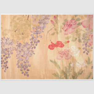 Japan Roos Wisteria Flowers Floral-Weefselpapier Tissuepapier