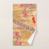 Japan Roos Wisteria Flowers Scroll Bath Towel Set Bad Handdoek (Handdoek)