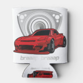 Japan Rotary Mazda RX7 BRAAP Blikjeskoeler (Achterkant)