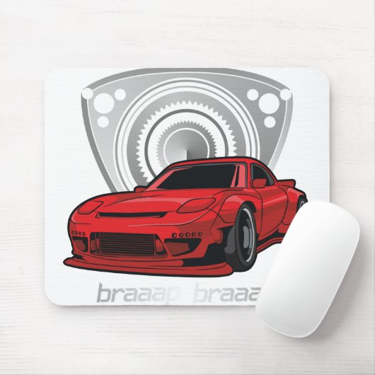Japan Rotary Mazda RX7 BRAAP Muismat (Met muis)
