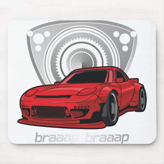 Japan Rotary Mazda RX7 BRAAP Muismat (Voorkant)