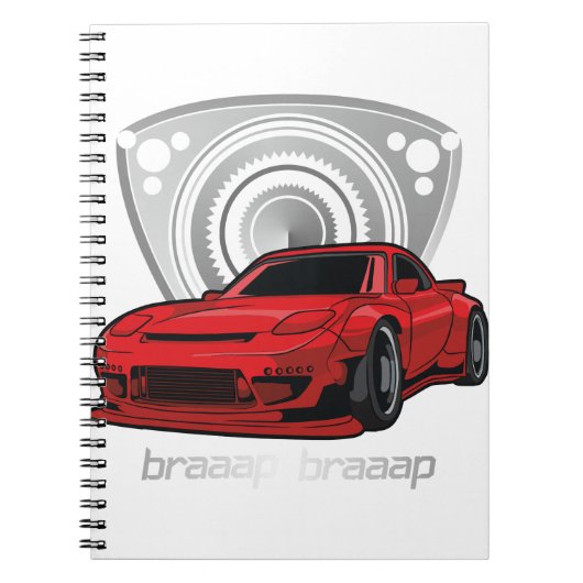 Japan Rotary Mazda RX7 BRAAP Notitieboek (Voorkant)