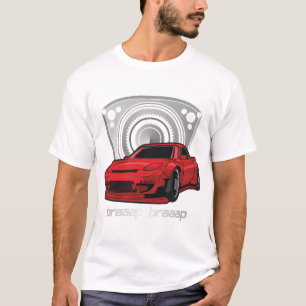 Japan Rotary Mazda RX7 BRAAP T-shirt