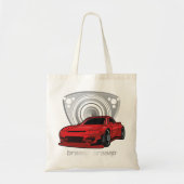 Japan Rotary Mazda RX7 BRAAP Tote Bag (Voorkant)