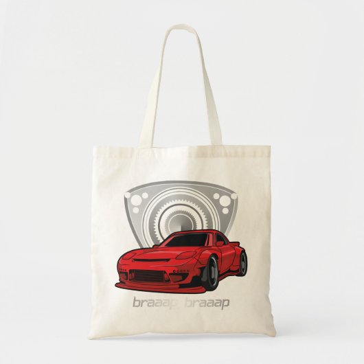 Japan Rotary Mazda RX7 BRAAP Tote Bag (Voorkant)