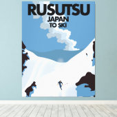 Japan Rusutsu ski print (Insitu (Houten vloer))