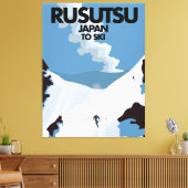 Japan Rusutsu ski print (Insitu (Woonkamer))