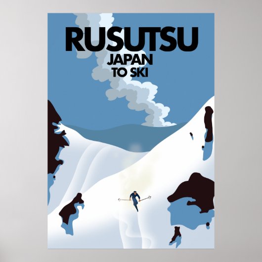 Japan Rusutsu ski print  (Voorkant)