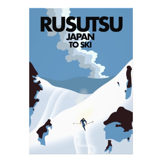 Japan Rusutsu ski print Foto Afdruk (Voorkant)