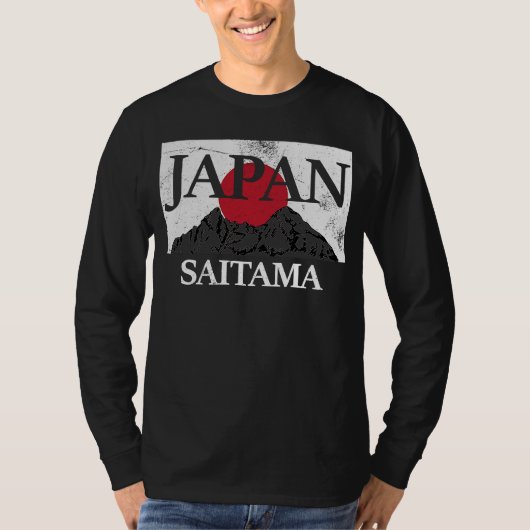 Japan Saitama Fuji San Flag T-shirt (Voorkant)