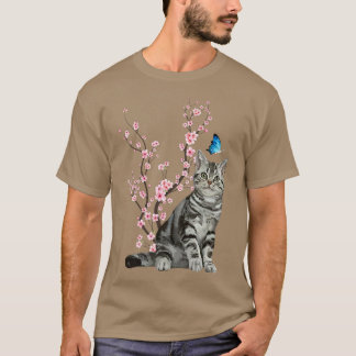 Japan Sakura Cherry Blossom Cat Japans T-shirt