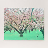 Japan Sakura cherry blossom landschap uitdagend Legpuzzel (Horizontaal)