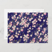 Japan, Sakura, Kimono, Origami, Chiyogami, Bloem, Briefkaart (Voorkant / Achterkant)