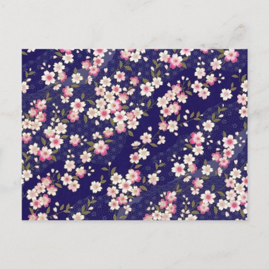 Japan, Sakura, Kimono, Origami, Chiyogami, Bloem, Briefkaart (Voorkant)